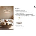 Подвесная люстра Arte Lamp PURITY  A2540SP-45PB 