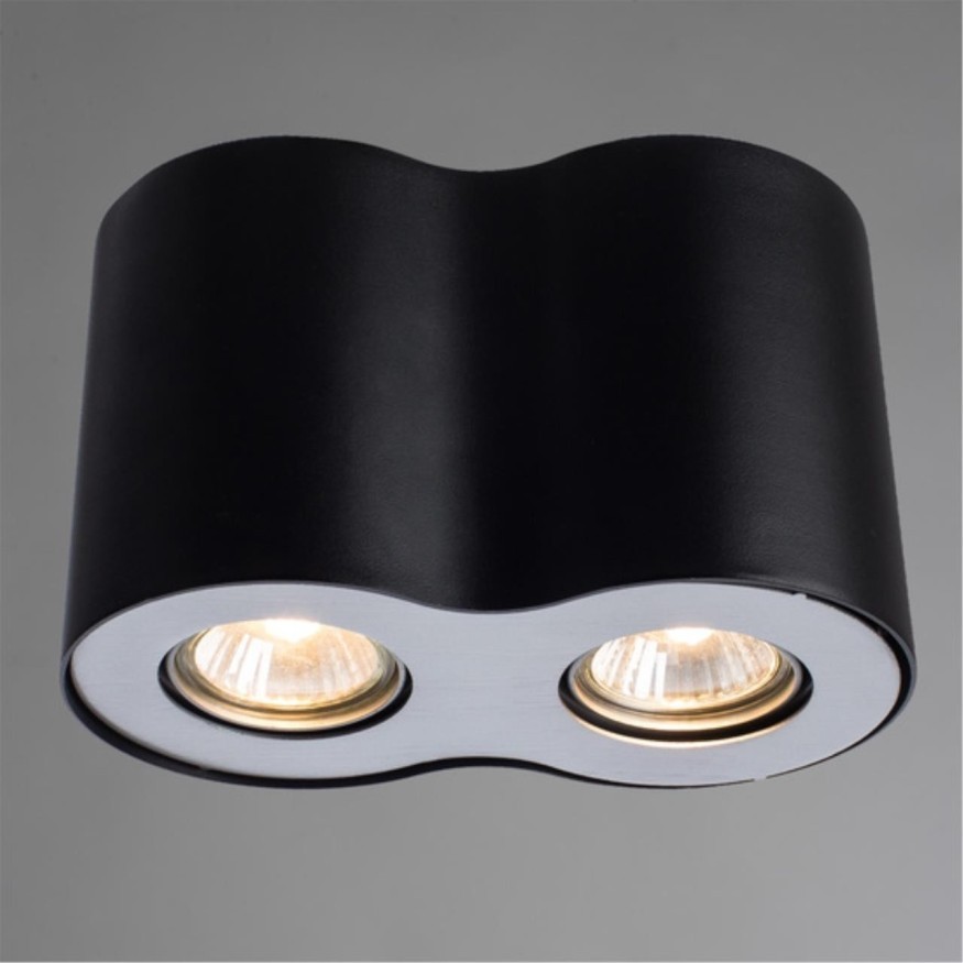 Накладной потолочный светильник Arte Lamp A5633PL-2BK FALCON под лампы 2xGU10 50W