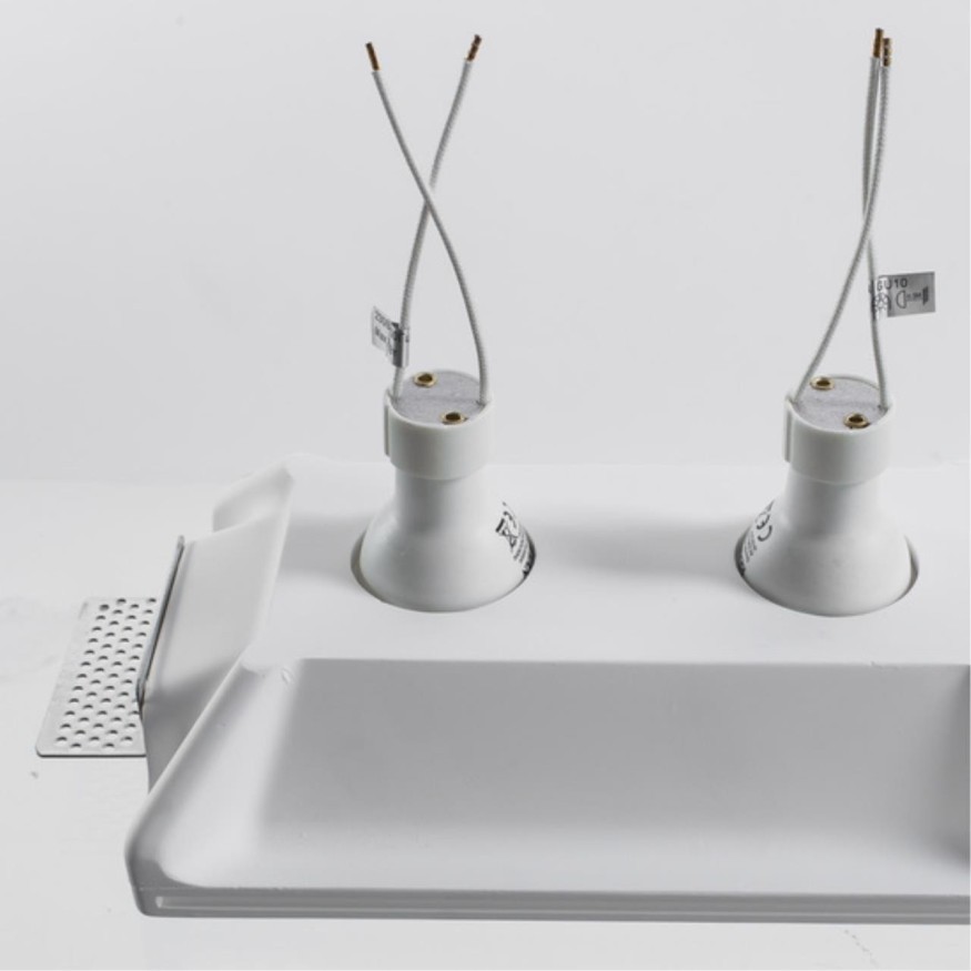Гипсовый светильник под покраску Arte Lamp A9214PL-2WH INVISIBLE под лампы 2xGU10 35W