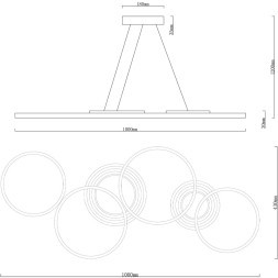 Подвесная люстра Arte Lamp STARDUST A2452SP-100BK 