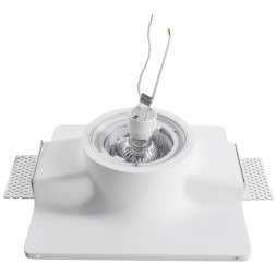 Гипсовый светильник под покраску Arte Lamp A9410PL-1WH INVISIBLE под лампу 1xGU10 35W