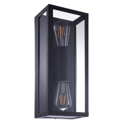 Уличный настенный светильник Arte Lamp A4569AL-2BK BELFAST IP44 под лампы 2xE27 60W