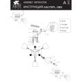 Потолочная люстра со стеклянными плафонами Arte Lamp GLASSY A5078PL-3BK лампы E27 3шт