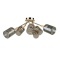 Потолочная люстра со стеклянными плафонами Arte Lamp GLASSY A5078PL-3BK лампы E27 3шт