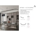 Arte Lamp Optima A721206 Черный магнитный радиусный шинопровод R40 см 1/2, накладной или подвесной монтаж, 48В
