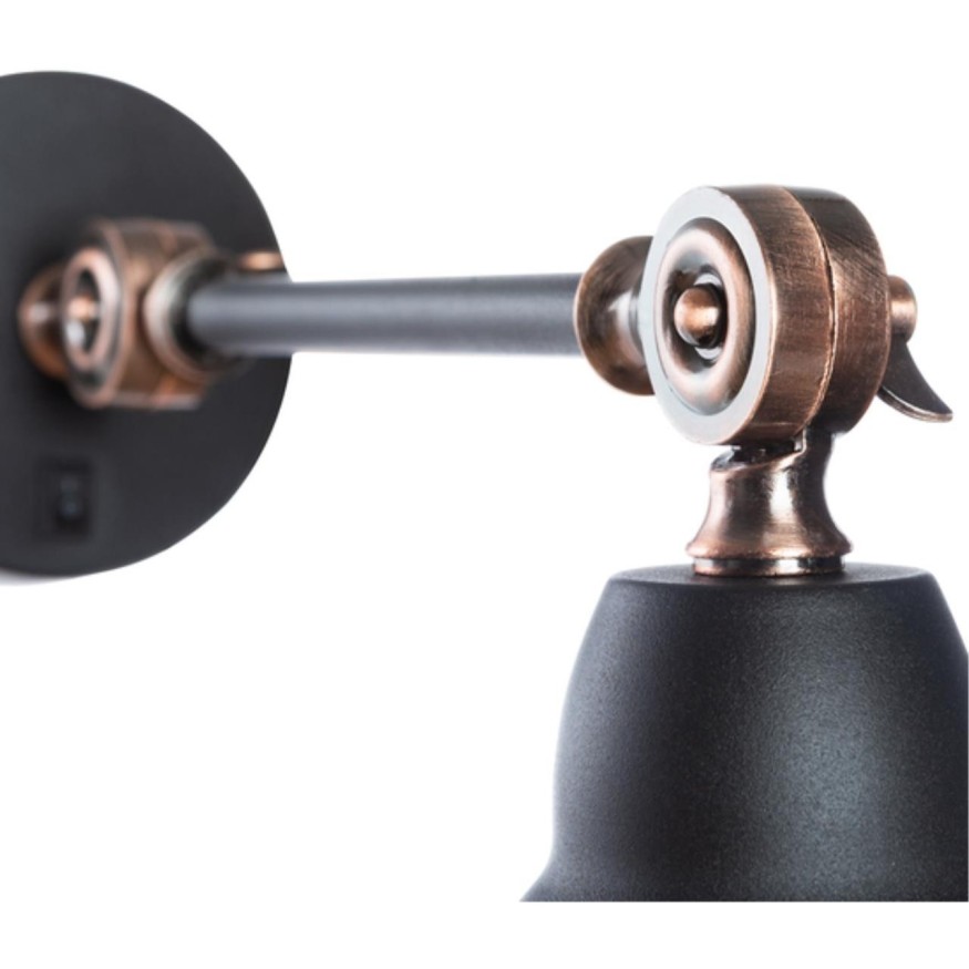 Спот на гибкой ножке Arte Lamp A2054AP-1BK Braccio под лампу 1xE27 60W