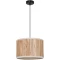 Arte Lamp STRAW A7091SP-1BK Подвесной современный светильник в эко стиле, с плафоном диаметром 30 см из натуральной вертикальной соломы, основание черный металл, макс. высота 105 см, лампа E27 1шт до 40Вт IP20 220В
