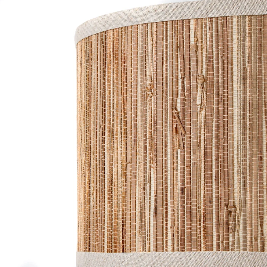 Arte Lamp STRAW A7091SP-1BK Подвесной современный светильник в эко стиле, с плафоном диаметром 30 см из натуральной вертикальной соломы, основание черный металл, макс. высота 105 см, лампа E27 1шт до 40Вт IP20 220В