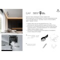 Arte Lamp GAP A670206 Теневой профиль - парящий потолок, 2м, черный, монтаж в ГКЛ 12.5мм