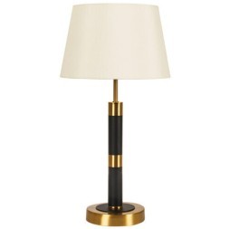 A5066LT-1BK Декоративная настольная лампа с белым тканевым абажуром под лампу Е27 Arte Lamp ROBERT