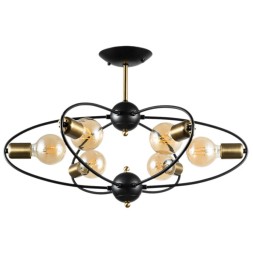 Люстра потолочная Arte Lamp A1963PL-6BK GLASGOW под лампы 6xE27 40W