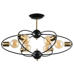 Люстра потолочная Arte Lamp A1963PL-6BK GLASGOW под лампы 6xE27 40W