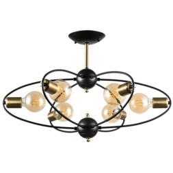 Люстра потолочная Arte Lamp A1963PL-6BK GLASGOW под лампы 6xE27 40W