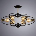 Люстра потолочная Arte Lamp A1963PL-6BK GLASGOW под лампы 6xE27 40W