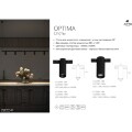 Arte Lamp OPTIMA A7269PL-1WH Черный магнитный трековый светодиодный светильник, вертикальный неповоротный цилиндр, COB LED 8Вт 4000К 830Лм 36° CRI90 IP20 48В светодиоды BRIDGELUX