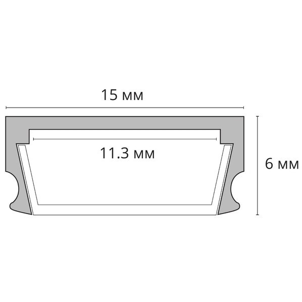 Профиль накладной для лент шириной не более 10мм Arte Lamp SURFACE A150605S