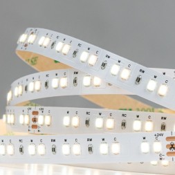 A2414010-01-mix Светодиодная лента 24В 12Вт/м 1000Лм/м 2700К+6000К CRI 90+ 10мм SMD2835 140шт/м 5м IP20
