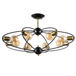 Люстра потолочная Arte Lamp A1963PL-8BK GLASGOW под лампы 8xE27 40W