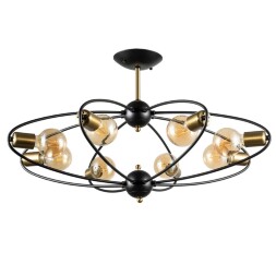 Люстра потолочная Arte Lamp A1963PL-8BK GLASGOW под лампы 8xE27 40W