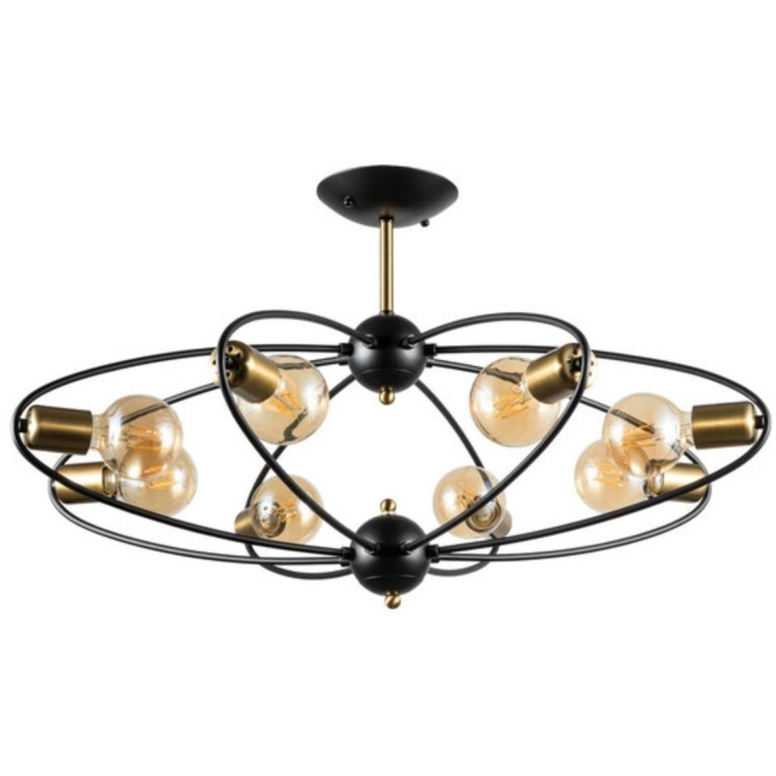 Люстра потолочная Arte Lamp A1963PL-8BK GLASGOW под лампы 8xE27 40W