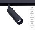 A4630PL-1BK Трековый магнитный светодиодный светильник Arte Lamp Linea 2.0 CRI90+ 4000К 490Лм 15° 8Вт