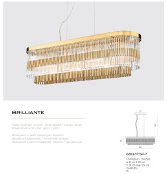 Подвесная люстра Divinare BRILLANTE 6813/17 SP-7