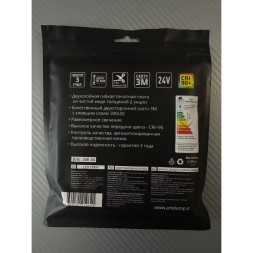 A2424010-01-3K Светодиодная лента 24В 19,2Вт/м 1800Лм/м 3000К CRI 90+ 10мм SMD2835 240шт/м 5м IP20