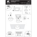 Arte Lamp A1240PL-1BK Светильник потолочный встраиваемый серии RAMO для ламп или модулей MR16 (GU10) диаметр 85 мм, общая высота 48мм, врезной диаметр 70 мм, черный матовый, IP20 (высота встр. при исп. LED модулей от 35 мм)