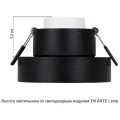 Точечный встраиваемый светильник Arte Lamp RAMO A1240PL-1BK