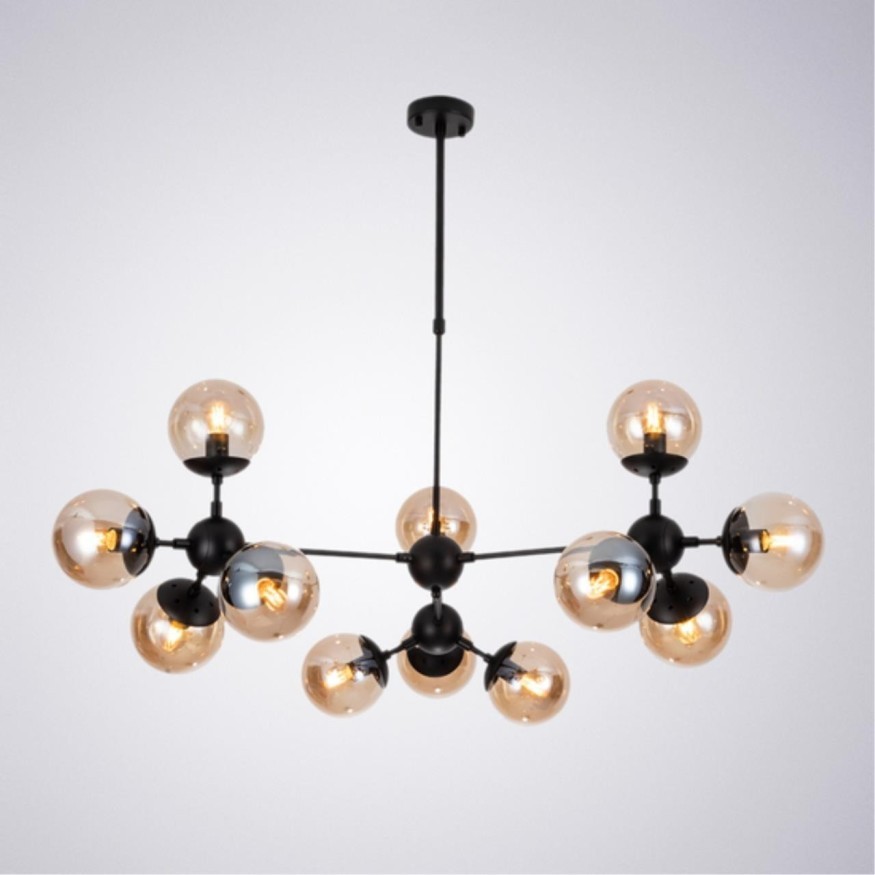 Люстра паук Arte Lamp A1664SP-12BK Bolla под лампы 12xE14 40W