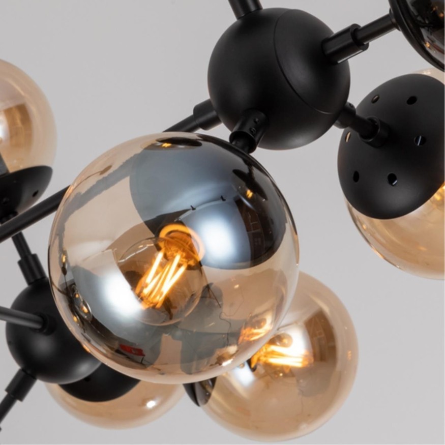 Люстра паук Arte Lamp A1664SP-12BK Bolla под лампы 12xE14 40W