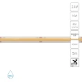 Arte Lamp A2432008-05-4K Светодиодная лента сплошная влагозащищенная 5м, ширина 8 мм, COB 10Вт/м 850Лм/м 4000К 120° CRI90+ IP65 24В, кратность резки 50мм, -20°...+45°C