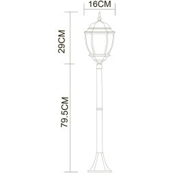Парковый уличный светильник Arte Lamp PEGASUS A3151PA-1BN