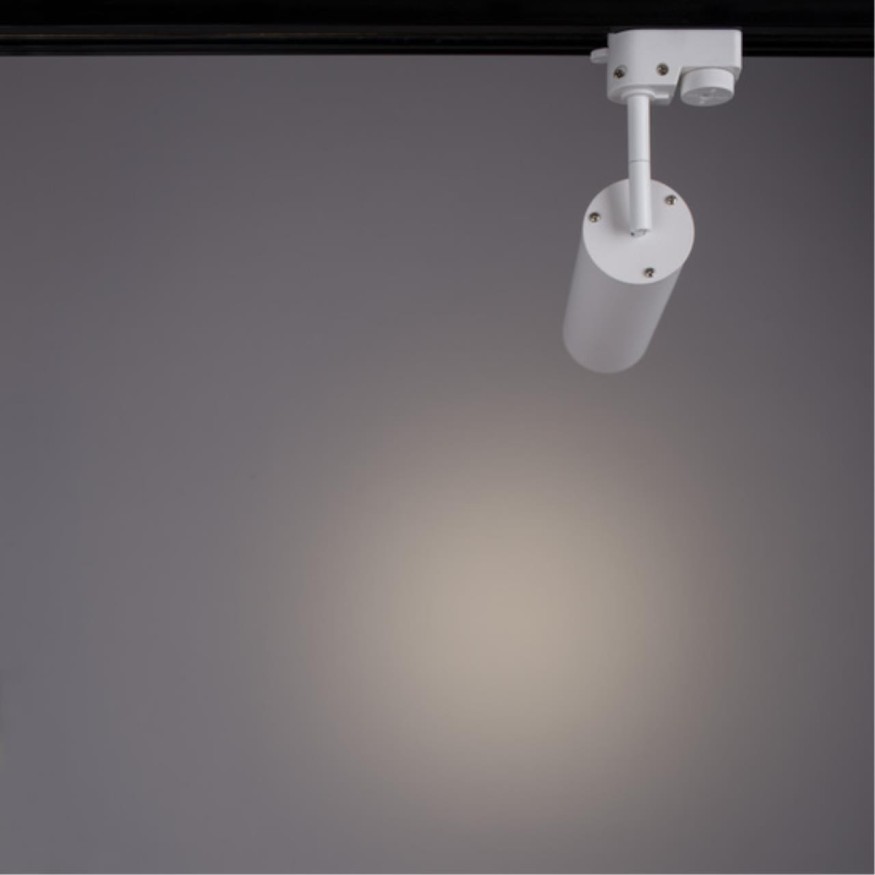 Однофазный двужильный светодиодный трековый светильник Arte Lamp A1412PL-1WH PERISCOPIO 4000К 720Лм CRI85+ 25° 12Вт
