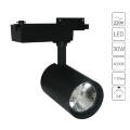 Однофазный двужильный светодиодный трековый светильник Arte Lamp A2664PL-1BK Vinsant 4000К 1150Лм CRI75+ 24° 30Вт