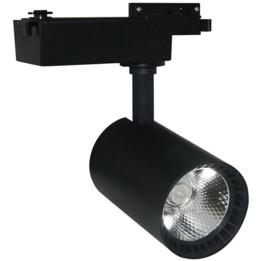 Однофазный двужильный светодиодный трековый светильник Arte Lamp A2664PL-1BK Vinsant 4000К 1150Лм CRI75+ 24° 30Вт
