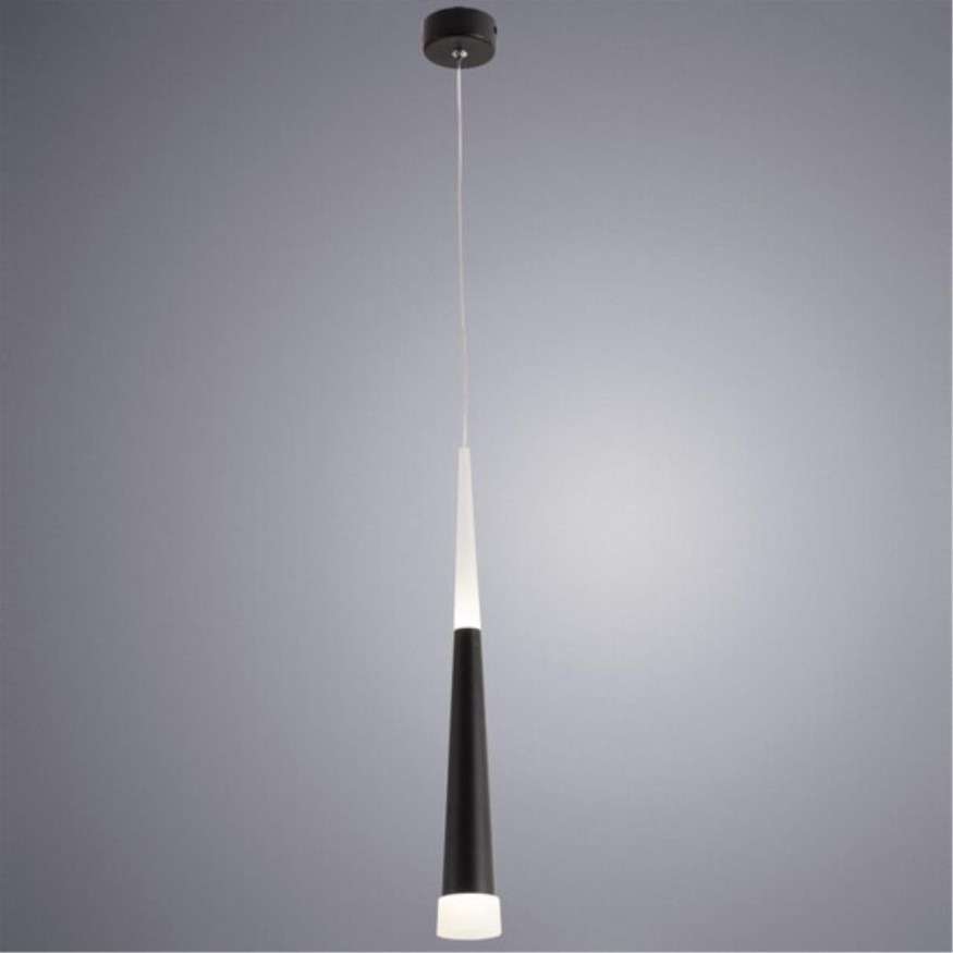 Подвесной светильник цилиндр Arte Lamp A6010SP-1BK SABIK светодиодный LED 7W