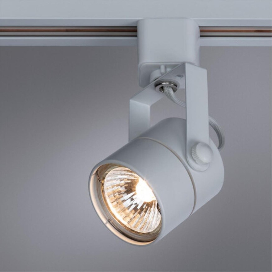 Однофазный двужильный трековый светильник Arte Lamp A1310PL-1WH LENTE под сменную лампу GU10