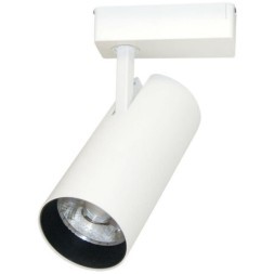 Однофазный двужильный светодиодный трековый светильник Arte Lamp A2665PL-1WH Vinsant 4000К 850Лм CRI75+ 24° 20Вт