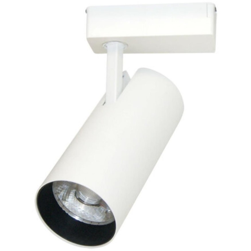 Однофазный двужильный светодиодный трековый светильник Arte Lamp A2665PL-1WH Vinsant 4000К 850Лм CRI75+ 24° 20Вт