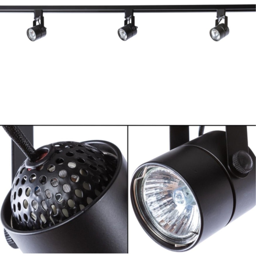 Однофазный двужильный трековый светильник Arte Lamp A1310PL-1BK LENTE под сменную лампу GU10