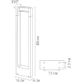 A2468PA-1BK ARTE LAMP TRAPEZIO Ландшафтный уличный столб