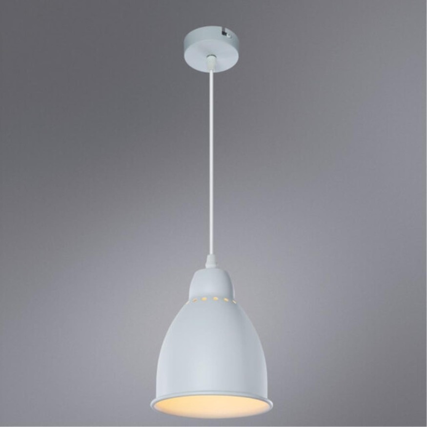 Подвесной светильник с 1 плафоном Arte Lamp A2054SP-1WH BRACCIO под лампу 1xE27 60W