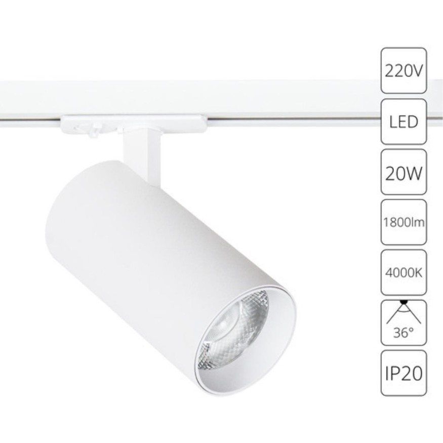 Трековый светильник Arte Lamp BENE A1947PL-1WH