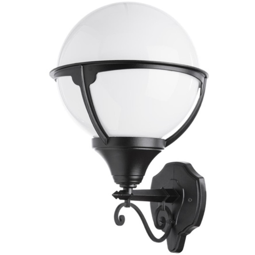 Уличный настенный светильник Arte Lamp A1491AL-1BK MONACO IP44 под лампу 1xE27 75W