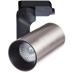 Однофазный двужильный трековый светильник Arte Lamp A2668PL-1SS BUCHO под сменную лампу GU10
