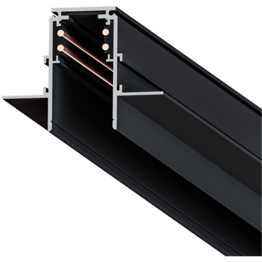 Магнитный шинопровод 1м встраиваемый в ГКЛ 9мм черный Arte Lamp Linea A470106