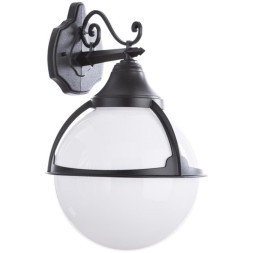 Уличный настенный светильник Arte Lamp A1492AL-1BK MONACO IP44 под лампу 1xE27 75W