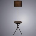 Торшер со столиком Arte Lamp A2070PN-1BK COMBO под лампу 1xE27 60W