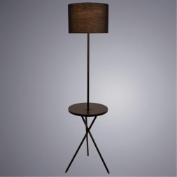 Торшер со столиком Arte Lamp A2070PN-1BK COMBO под лампу 1xE27 60W